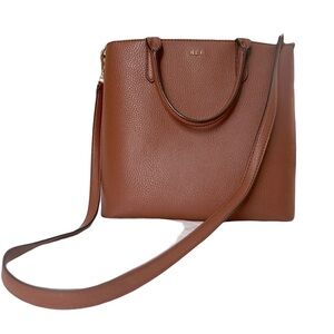 Ralph Lauren Brown Leather Tote Bag